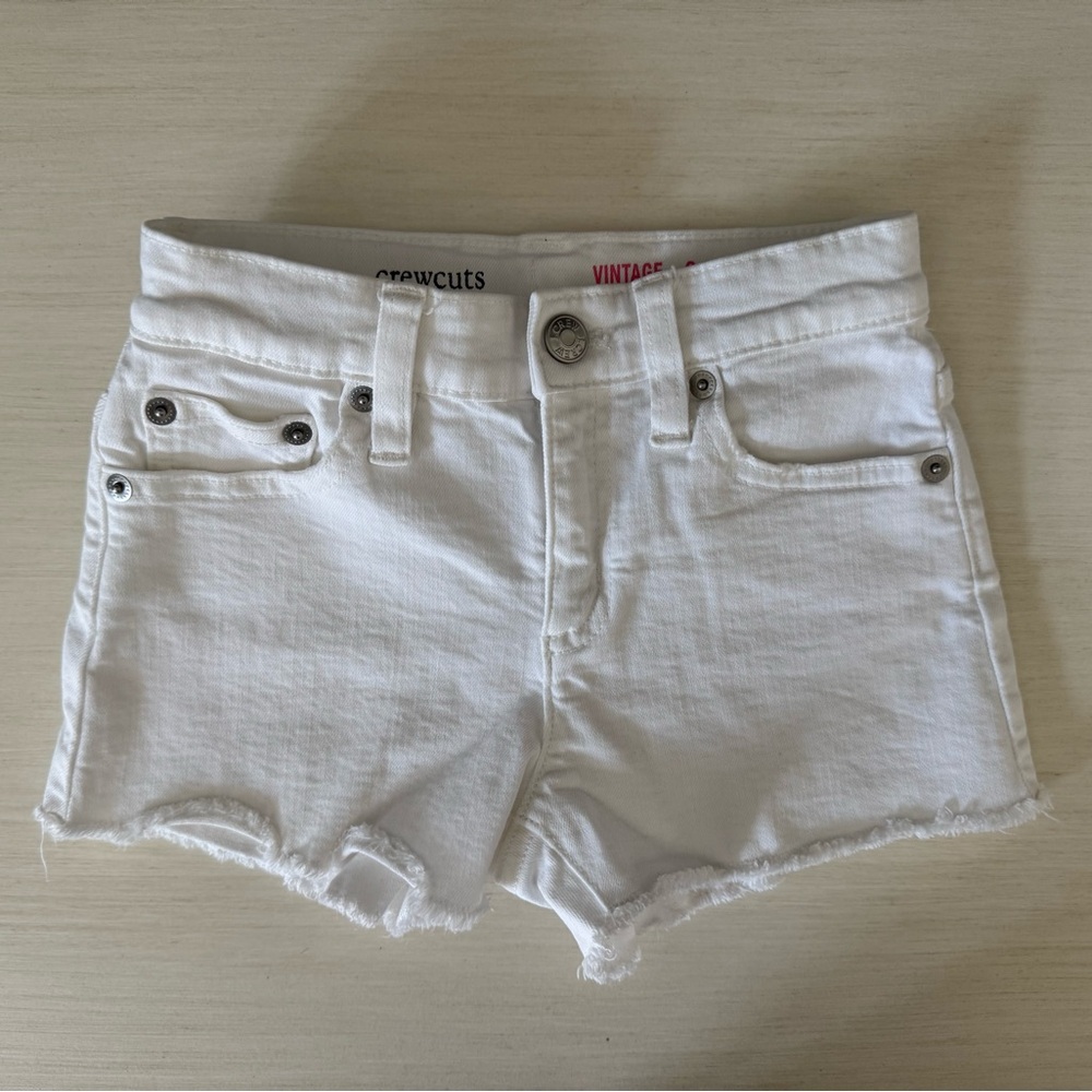 Crewcuts Classic White Jean Shorts